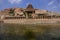 Awesome view of Pushkarani at hampi near Krishna Temple , karnataka india