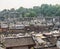 Awesome view of traditional Chinese black tile roofs, Fenghuang