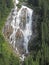 Awesome waterfall in the swiss mountains