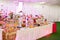 Awesome wedding reception of food and drink