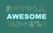 Awesome word concepts banner