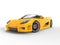 Awesome yellow sportscar - studio shot