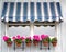 Awning with flowers