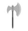 Axe slashing weapons. poleax isolated. Battle ax