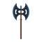 Axe tool vector illustration wood weapon symbol icon. Heavy axe blade warrior weapon equipment. Handle ex hatchet sharp object.