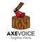 Axe voice logo design concept