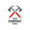 Axes logo, Axes Icon, Survival hand axe, Graphic vector, Clamping logo