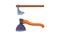 Axes for wood processing and carpentry. Woodworker and lumberjack equipment cartoon vector illustration