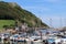 AXMOUTH, DEVON,ENGLAND - JULY 12TH 2020: Yachts and other boats in the marina at Axmouth on a beautiful sunny summers day