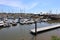 AXMOUTH, DEVON,ENGLAND - JULY 12TH 2020: Yachts and other boats in the marina at Axmouth on a beautiful sunny summers day. A