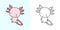 Axolotl Clipart for Coloring Page and Multicolored Illustration. Adorable Clip Art Axolotl. Vector Illustration of a