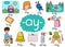 Ay digraph spelling rule educational poster set for kids