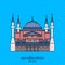 Aya sofya mosque in sitanbul turkey