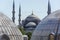 Ayasofya dome and sultanahmet mosque