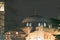 Ayasofya Mosque or Hagia Sophia at night. Ramadan or islamic concept photo