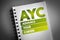 AYC - Advance Your Career acronym