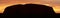 Ayers Rock (Uluru) - sunrise - pano