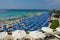 AYIA NAPA, CYPRUS - JULY 30, 2019: Very beautiful beach on the island of Cyprus