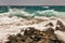 Ayia Napa rocky stormy seafront, Cyprus