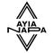 AYIA NAPA stamp on white