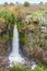 Ayit waterfall, on a cloudy winter day. The Golan Heights