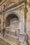 AYLLÃ“N, SEGOVIA, SPAIN - FEBRUARY 24, 2020: Interior of the church of San Miguel houses the grave and sculpture of the Marquises