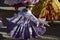 Aymara girl dancing at the Festival of the Virgen del Rosario in Chucuito, Puno, Peru.