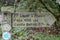 Aysgarth Middle Falls Sign, North Yorkshire, England, UK
