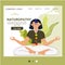 Ayurveda and yoga website template, herbal alternative medicine design concept, naturopathic therapy online web page
