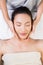 Ayurvedic Head Massage Therapy on facial forehead