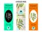 Ayurvedic herbs banners, Indian gooseberry, amla