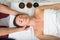 Ayurvedic massage. SPA procedure