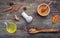 Ayurvedic medicine and nature spa ingredients honey ,herbal comp