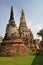 Ayutthaya, Thailand: Chedis at Wat Putthai Saman