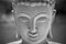 Ayutthaya, Thailand - March, 11, 2017 : Close up face of Buddha
