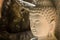 Ayutthaya, Thailand - March, 11, 2017 : Close up face of Buddha