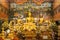 Ayutthaya,Thailand - May 09 2015 : Golden buddha statue in chapel wat phanan choeng