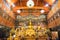 Ayutthaya,Thailand - May 09 2015 : Golden buddha statue in chapel wat phanan choeng