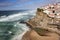 Azenhas do Mar white village, cliff and ocean, Sintra, Portugal