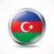 Azerbaijan flag button