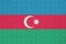 Azerbaijan flag is depicted on a folded puzzle