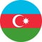 Azerbaijan flag illustration vector eps