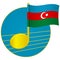 Azerbaijan flag and musical note