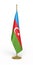Azerbaijan flag pole office clipping path