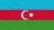 Azerbaijan flag waving cloth background, loop