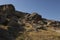 Azerbaijan. Gobustan. Rock painting. Stones. Archaeological reserve.