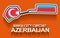 Azerbaijan grand prix race track for Formula 1 or F1. Detailed racetrack or national circuit