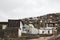 Azerbaijan, Khinalig mountain settlement view, houses of local residents