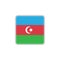 Azerbaijan national flag flat icon