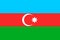 Azerbaijan national flag, vector illustration